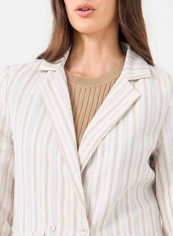 Styli Regular Fit Striped Blazer - Image 5