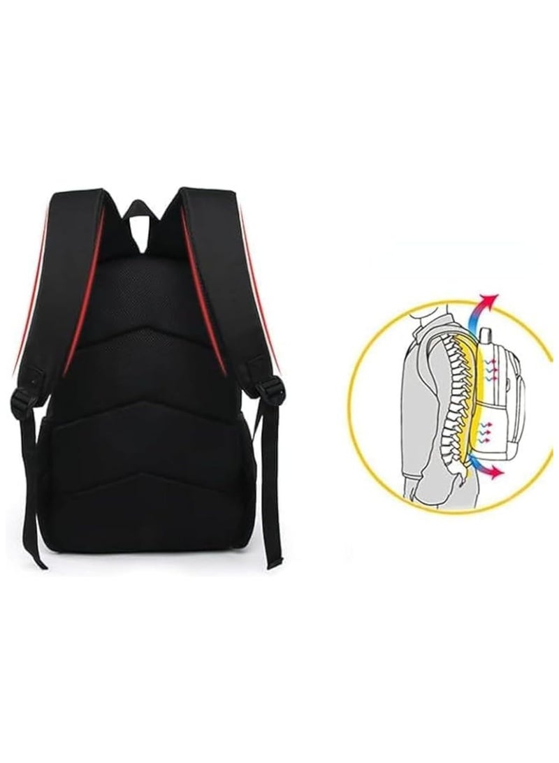 general 3Pcs Backpack Set Spider Man School Backpack Large Capacity Casual Backpack with Lunch Bag and Pencil case for Kids Fans - Image 4