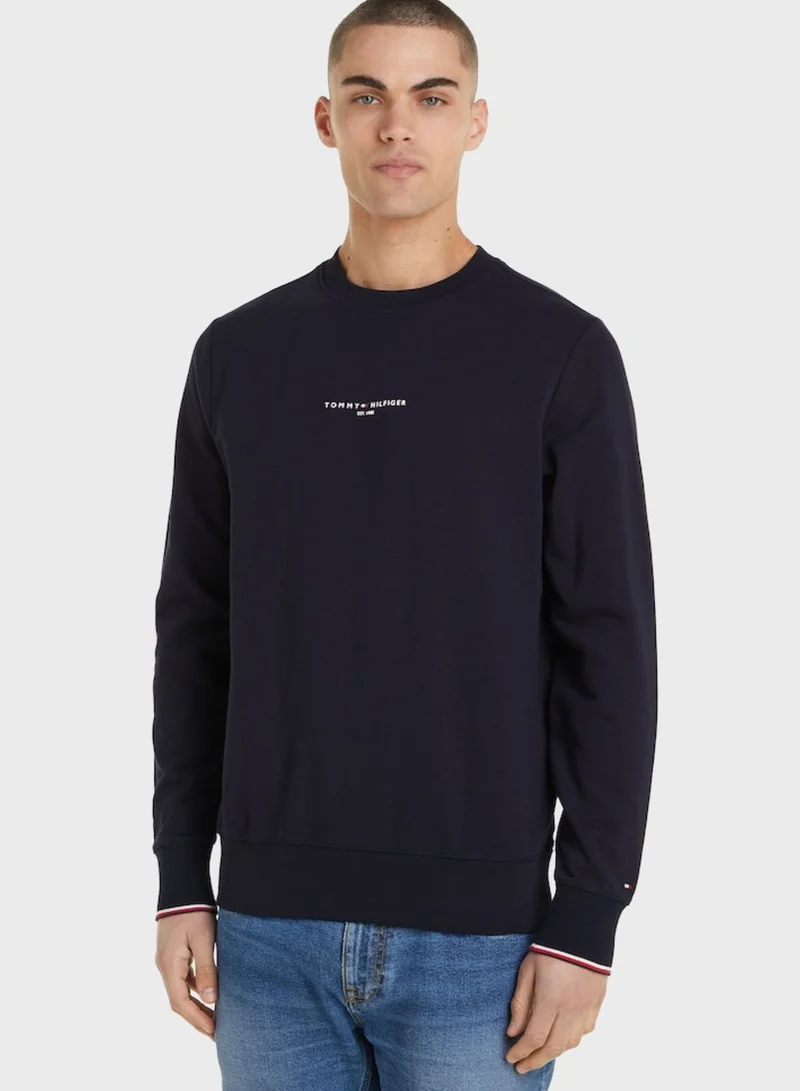 TOMMY HILFIGER Logo Crew Neck Sweatshirt