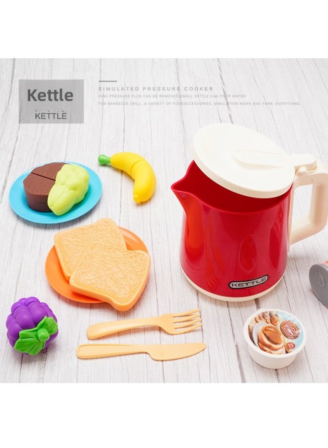 Kitchen Toys Suit Children's Simulation Small Household Appliances Cooking Kitchenware Kindergarten Play House Baby Cooking 3 To 6 Years Old-Color:Rice Cooker Set Of 18 gift Box】 - Image 4