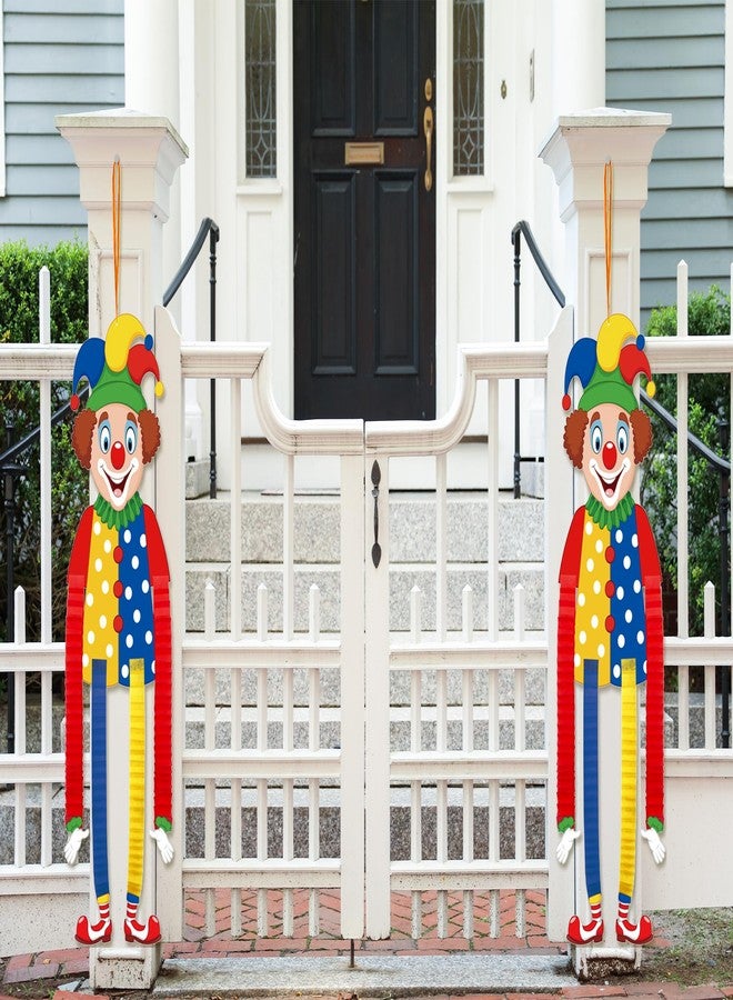ALIBBON 2 Pieces Circus Carnival Hanging Decorations - Clown Performer Hanging Decor for Carnival Party Favors & Circus Theme Birthday Party Supplies - Image 4