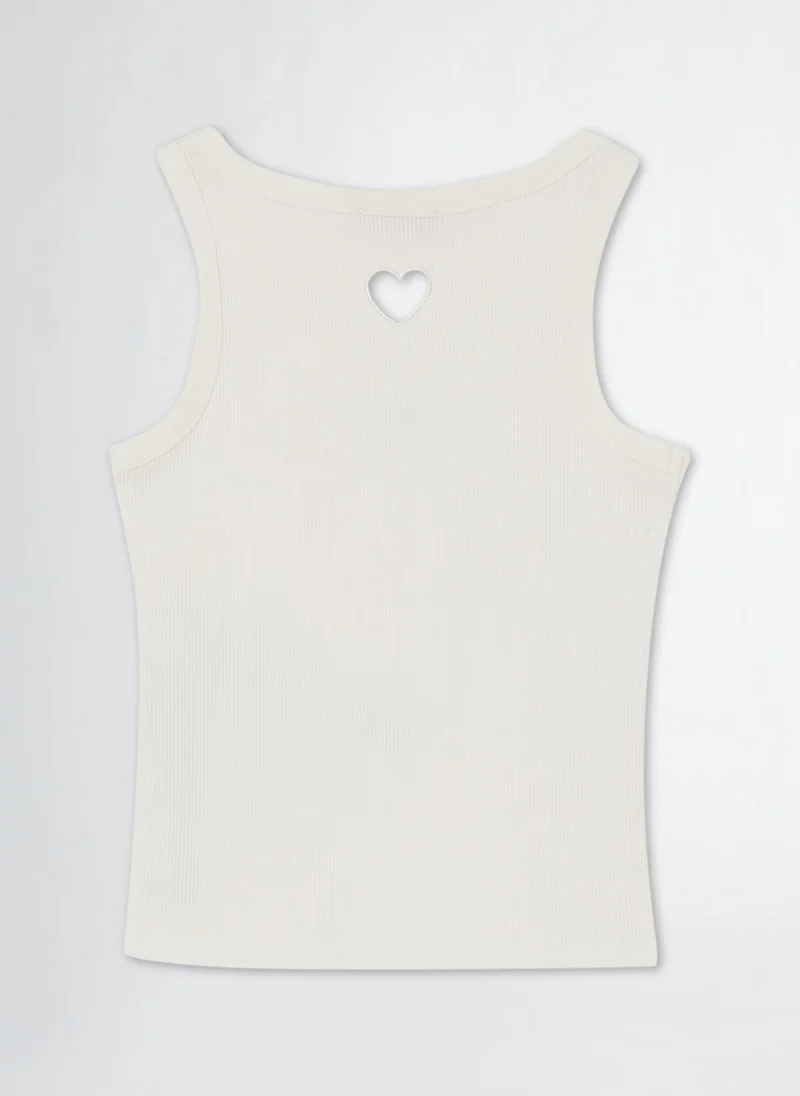 Liu Jo Rib-Knit Cotton Top