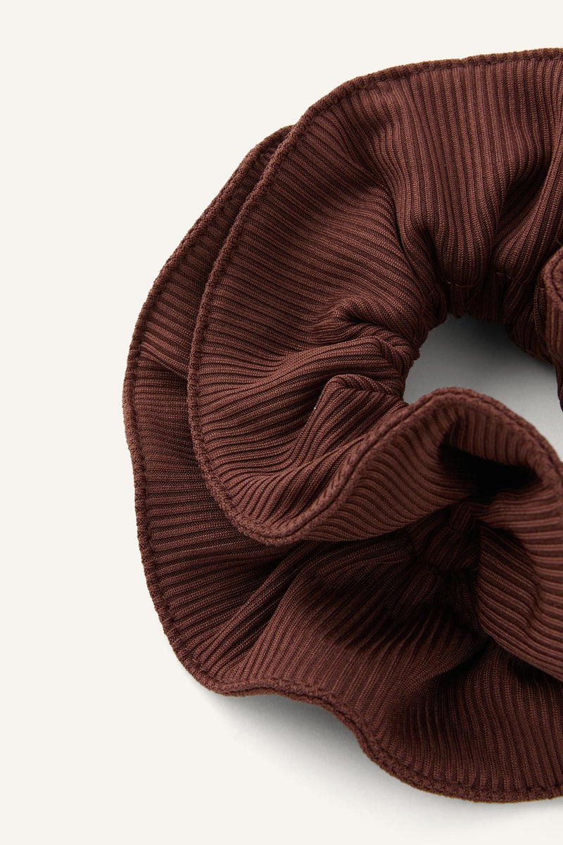 DeFacto Brown Woman Woman 2 Piece Ribbed Fabric Hair Tie Set Casual - Image 3