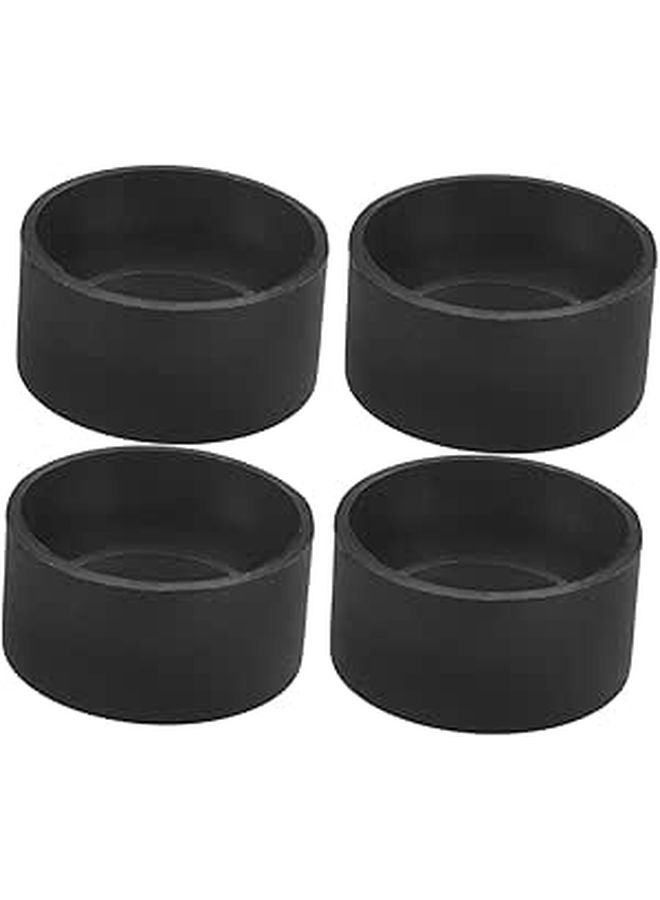4pcs Black Rubber Microscope Eyepiece Guards Protective Eye Shields for Laboratory Classroom - Image 1