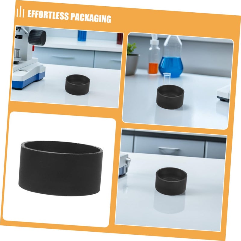 4pcs Black Rubber Microscope Eyepiece Guards Protective Eye Shields for Laboratory Classroom - Image 3