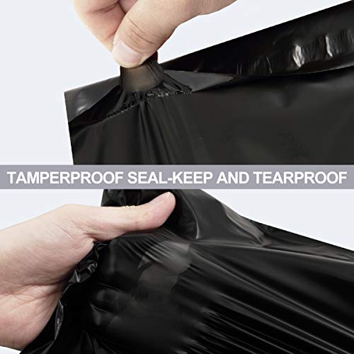 UCGOU Poly Mailers 9x12 Inch Black 200 Pack Shipping Bags #3 Strong Mailing Envelopes Boutique Packaging Postal Self Seal Adhesive Waterproof and Tear Proof Small Business for Clothes Books - Image 4