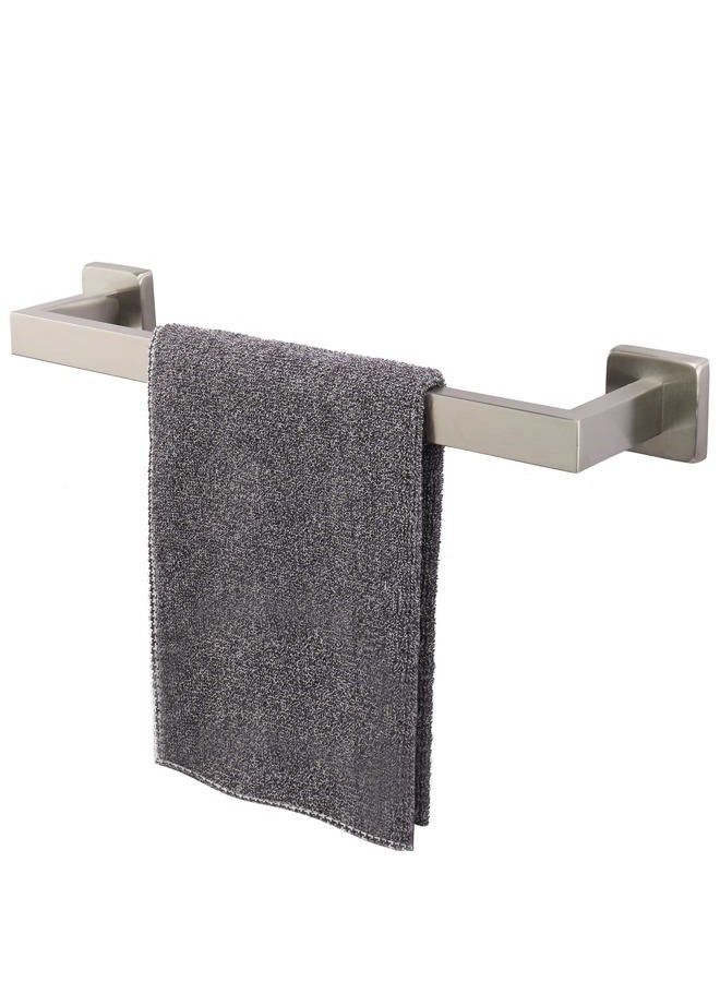 TocTen Bath Towel Rack - Square Base Thicken SUS304 Stainless Steel Towel Bar for Bathroom, Bathroom Accessories Towel Rod Heavy Duty Wall Mounted Towel Holder. (Brushed Nickel, 16) - Image 1