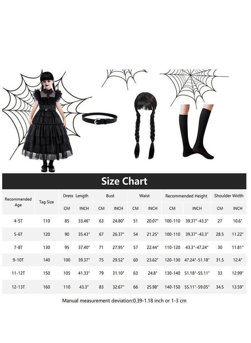 SYOSI Girls Cosplay Princess Outfits Kids Party Dress Stage Show Up, 140CM - Image 3