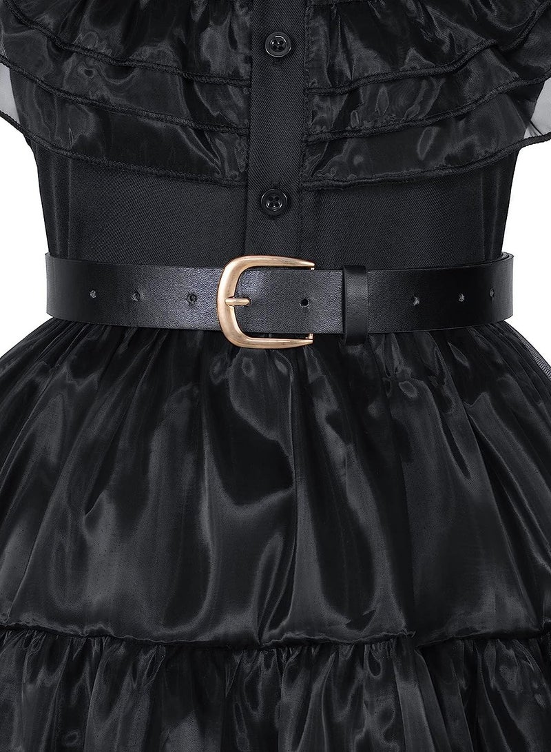 SYOSI Girls Cosplay Princess Outfits Kids Party Dress Stage Show Up, 140CM - Image 4