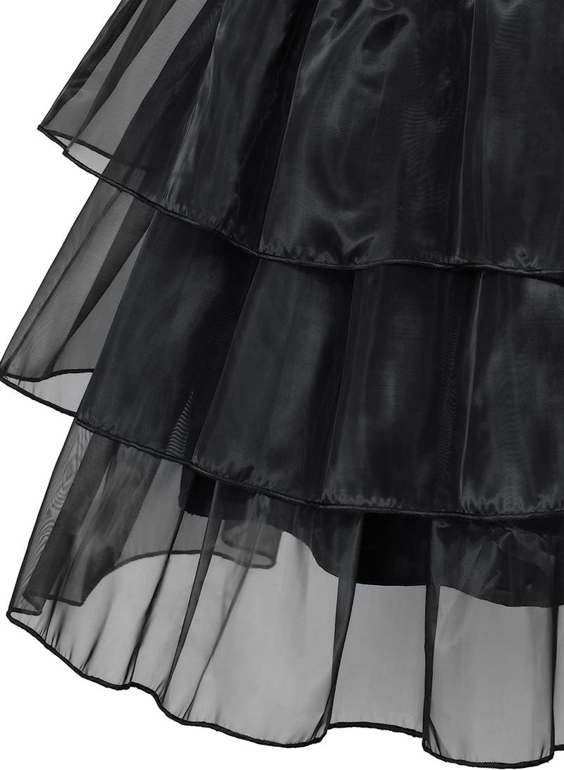 SYOSI Girls Cosplay Princess Outfits Kids Party Dress Stage Show Up, 140CM - Image 5