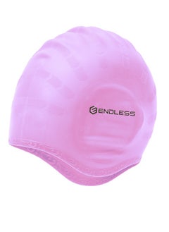 ENDLESS  Comfortable Silicon Swimming Cap with Ergonomic Ear Pockets | Fully Elastic Waterproof Cap for Long and Short Hair with Thicker Edge | For Women and Men  - Image 1
