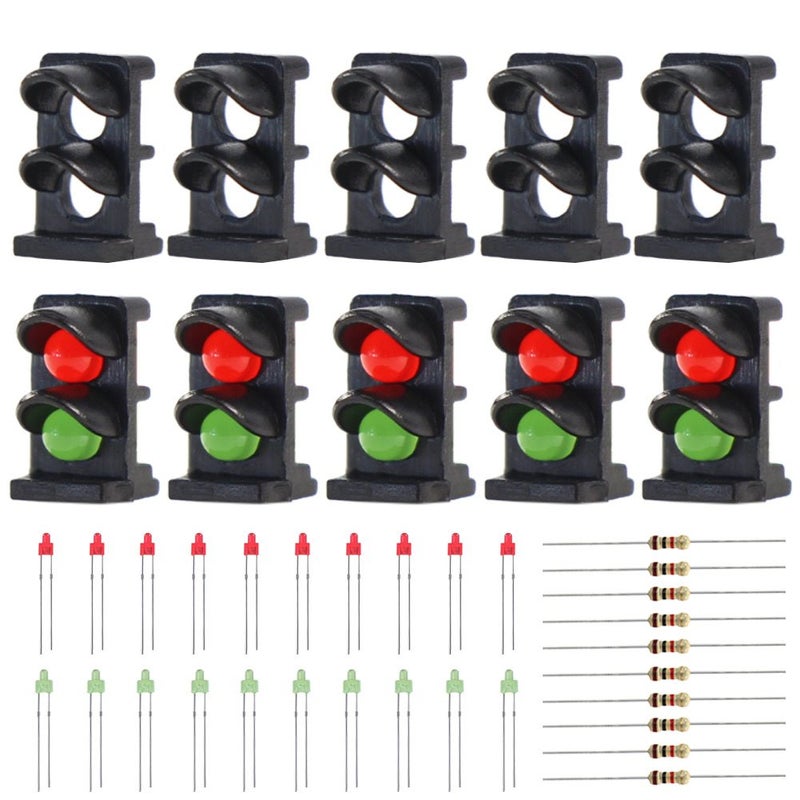 Evemodel 10 Sets Target Face with LEDs for Railway Dwarf Signal N Z Scale 2 Aspects JTD14 - Image 4