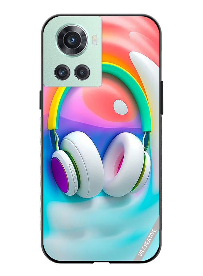 VR CREATIVE Protective Case Cover For OnePlus Ace Music Headphones Design Multicolour - Image 1