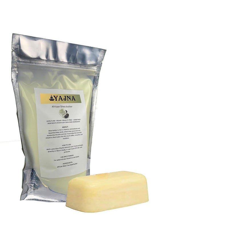 Yajna Organic Raw African Shea Butter 100% Pure,Natural & Unrefined| Skin Moisturizer For Face, Body & Hair| 4 OZ/115 GM Ivory/White Grade A | DIY Creams, Balms, Lotions, Soaps| Moisturizes Dry Skin - Image 2