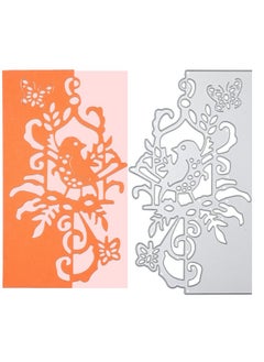 Patelai 6 Pcs Die Cuts For Card Making Metal Die Cut Flower Butterfly Lace Bird Happy Birthday Cutting Dies Embossing Stencil Template For Diy Paper Crafting Scrapbook Album Cards Decoration 6 Styles  - Image 3