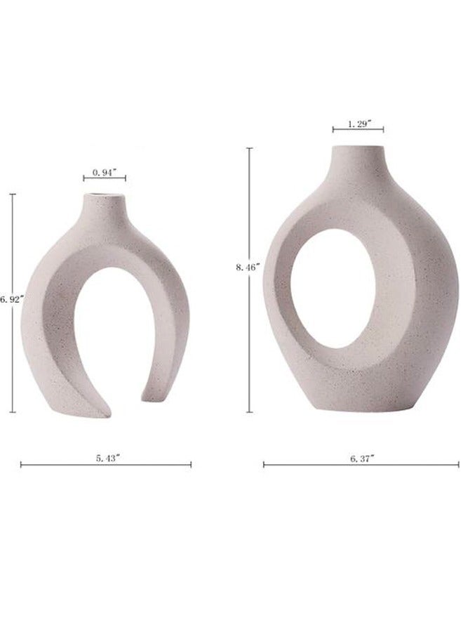 كلور زون بوتري فازة فخار لون ابيض - Image 2