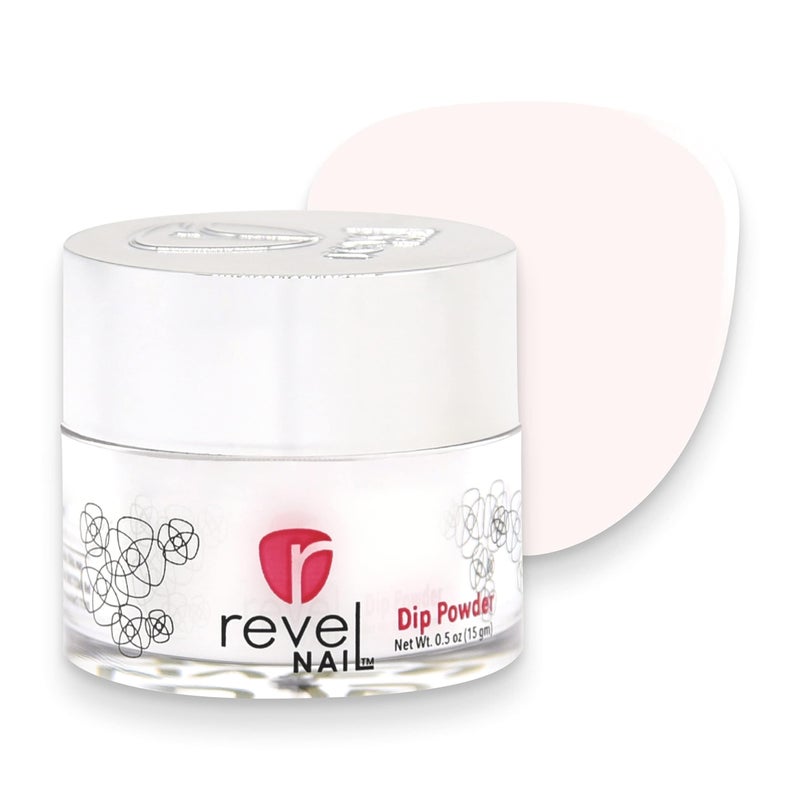 Revel Nail Clear Dip Powder for Nail, Vivien (Sheer), 0.5 oz, French Manicure Overlay, Long-Wear, No Lamp Needed, Made in USA - Image 1