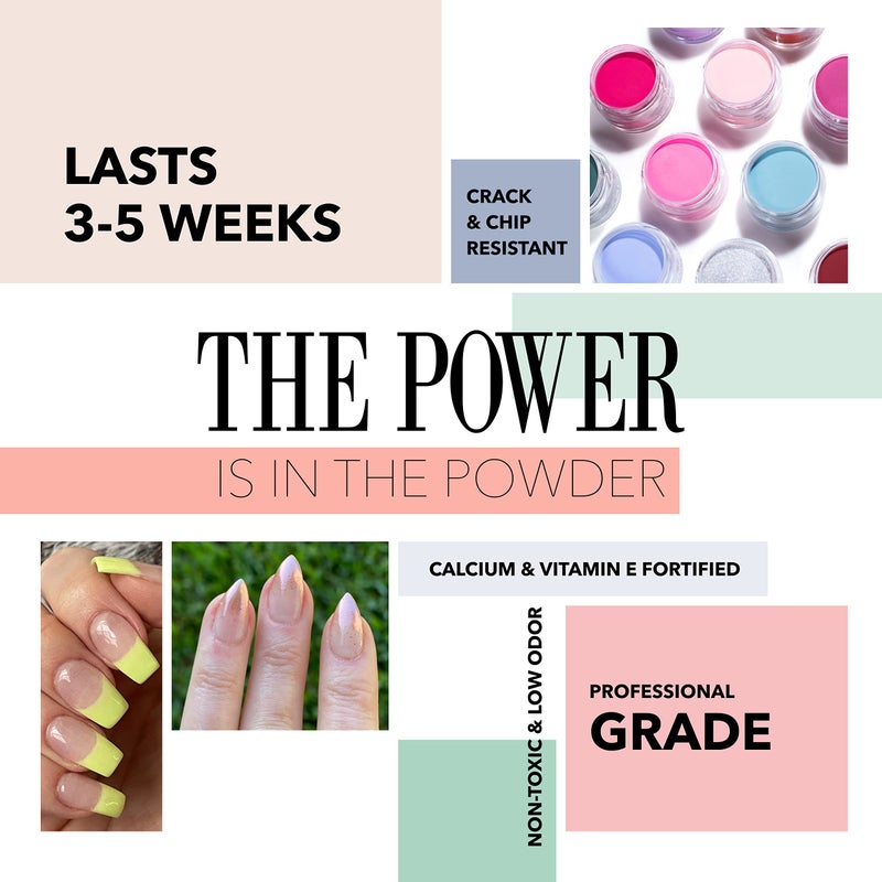 Revel Nail Clear Dip Powder for Nail, Vivien (Sheer), 0.5 oz, French Manicure Overlay, Long-Wear, No Lamp Needed, Made in USA - Image 3