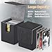 Arkeiliy Card Deck Box 110 Storage MTG Deck Box with 50 Pcs Card Sleeve Collectible Trading Card Cases for Magic Commander and More Black - Image 3