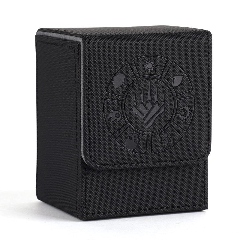 Arkeiliy Card Deck Box 110 Storage MTG Deck Box with 50 Pcs Card Sleeve Collectible Trading Card Cases for Magic Commander and More Black - Image 4
