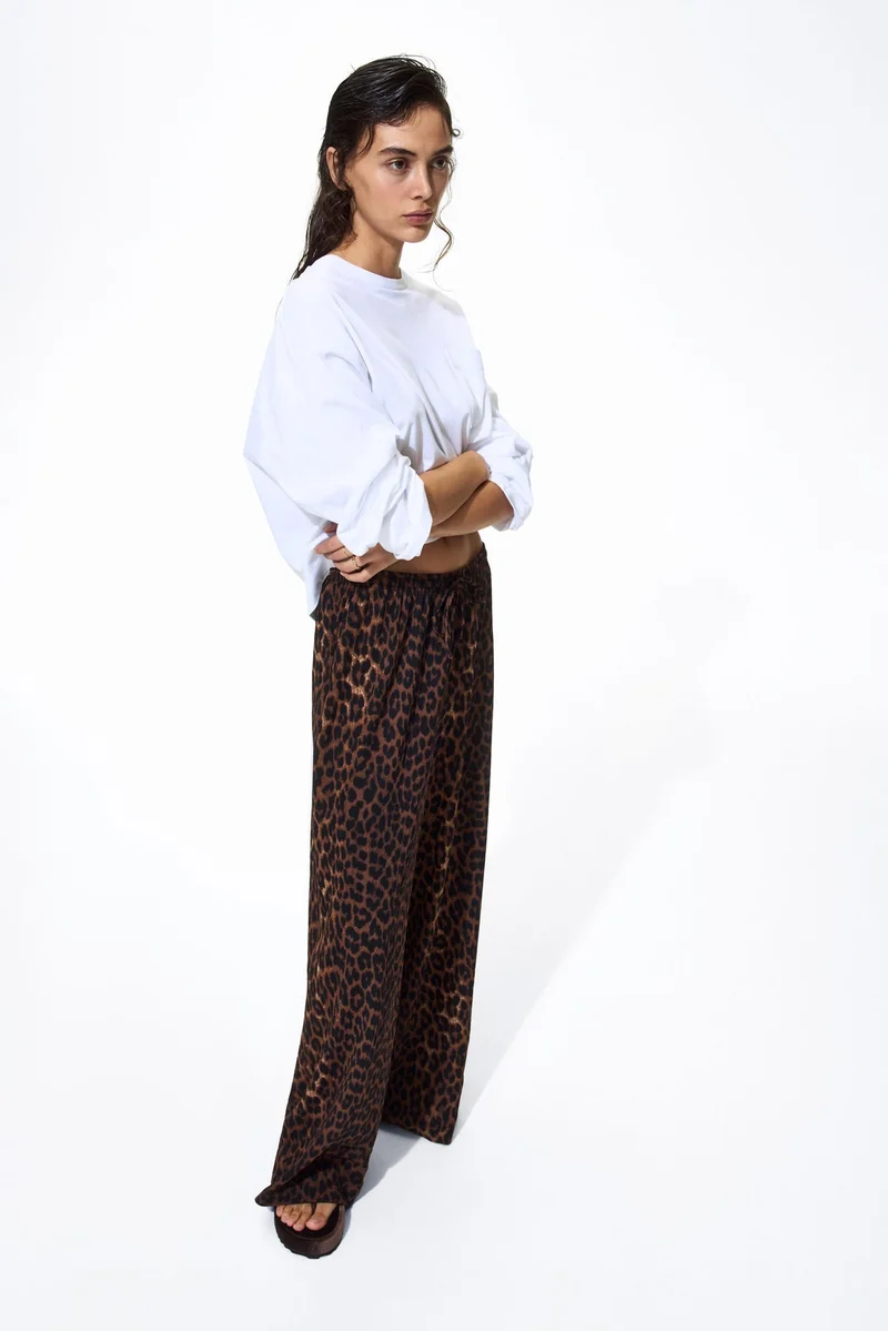 H&M  Wide pull-on trousers for Women | Best Price UAE