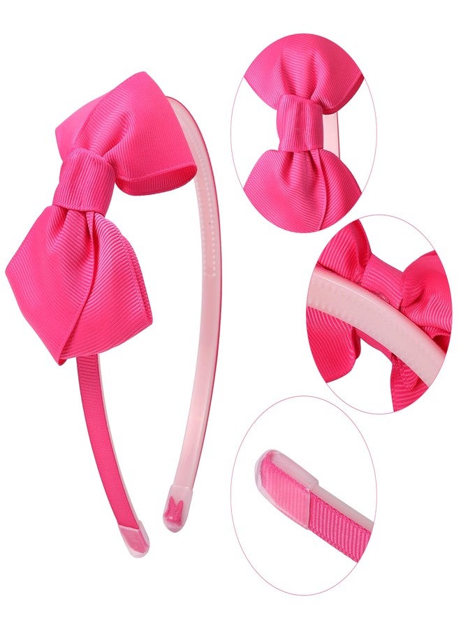 Candygirl Grosgrain Ribbon Headbands with Bows for Toddler Girls and Babies, Includes Hair Hoops (20Pcs Hair Accessories) - Image 4