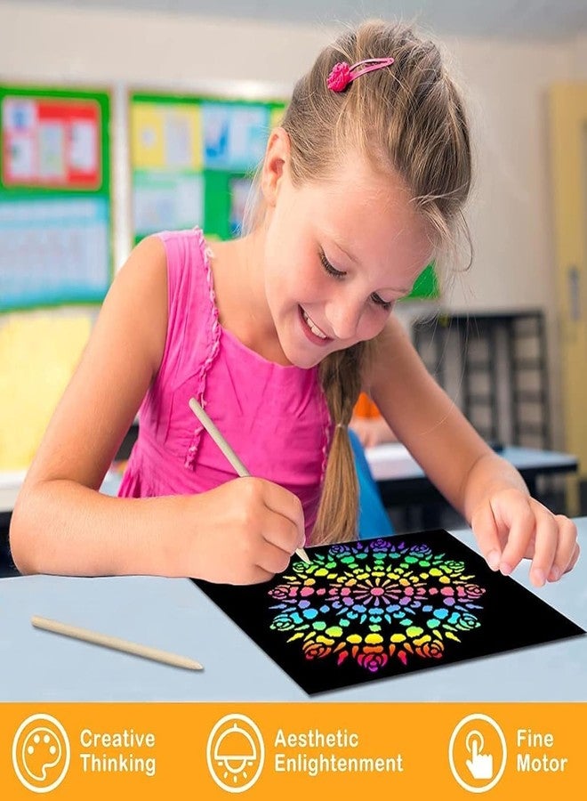 Daily Crafts مجموعة أدوات الرسم اليومية، تتضمن 4 دفاتر رسم وفرشاة للأطفال من عمر 4 إلى 10 سنوات، ألعاب تعليمية للأطفال من عمر 4 إلى 10 سنوات، هدايا عيد ميلاد - Image 3