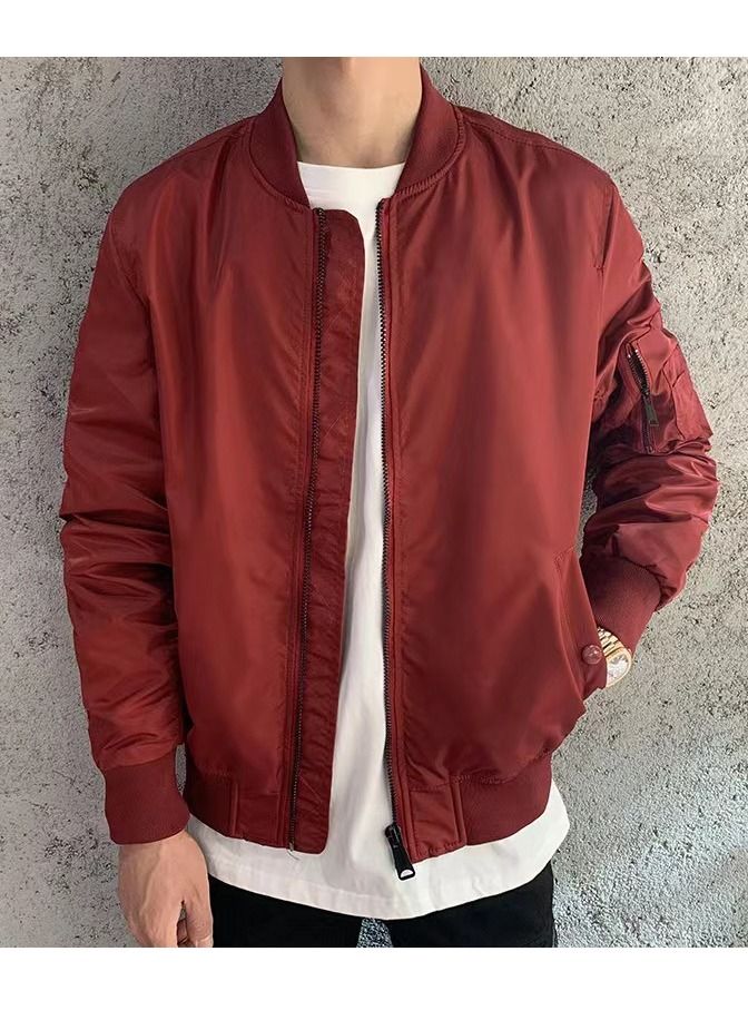 NIBEMINENT Men Spring And Fall New Casual Baseball Clothes Jacket 