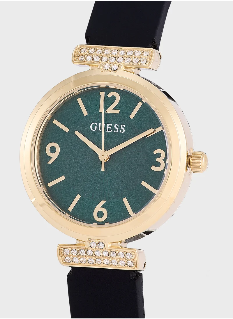 GUESS Array Pu Strap Analog Watch