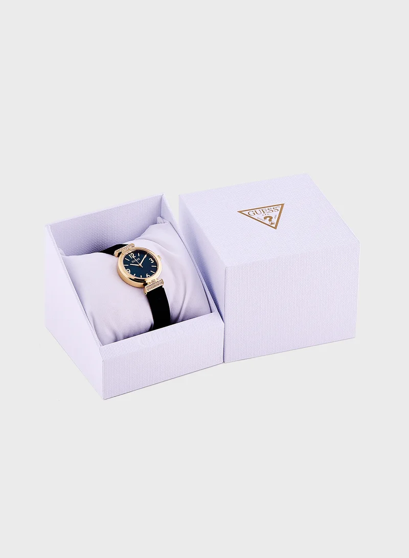 GUESS Array Pu Strap Analog Watch