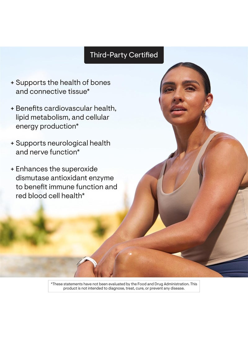 Thorne Copper Bisglycinate Dietary Supplement 60 Capsules - Image 5