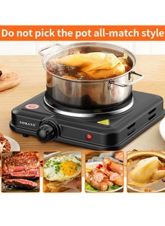 Electric Stove and Heater Electrics Hot Plate Portable Single Burner 1000W, Control Adjustable Heating Power, SK-5109(Black) - pzsku/Z3848E8746929044CFA47Z/45/_/1734421149/486a353c-3cf7-4dd0-a35d-323120206209