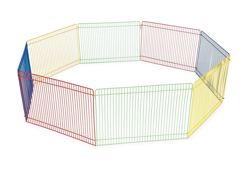 PH Prevue Hendryx Prevue Pet Products Multi-Color Small Pet Playpen 40090,13x35.87x8.67 inch - Image 1