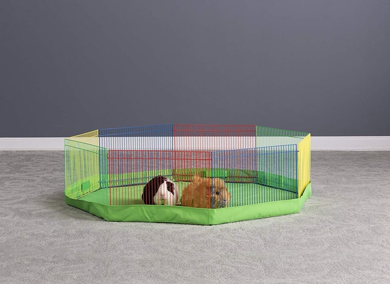 PH Prevue Hendryx Prevue Pet Products Multi-Color Small Pet Playpen 40090,13x35.87x8.67 inch - Image 3