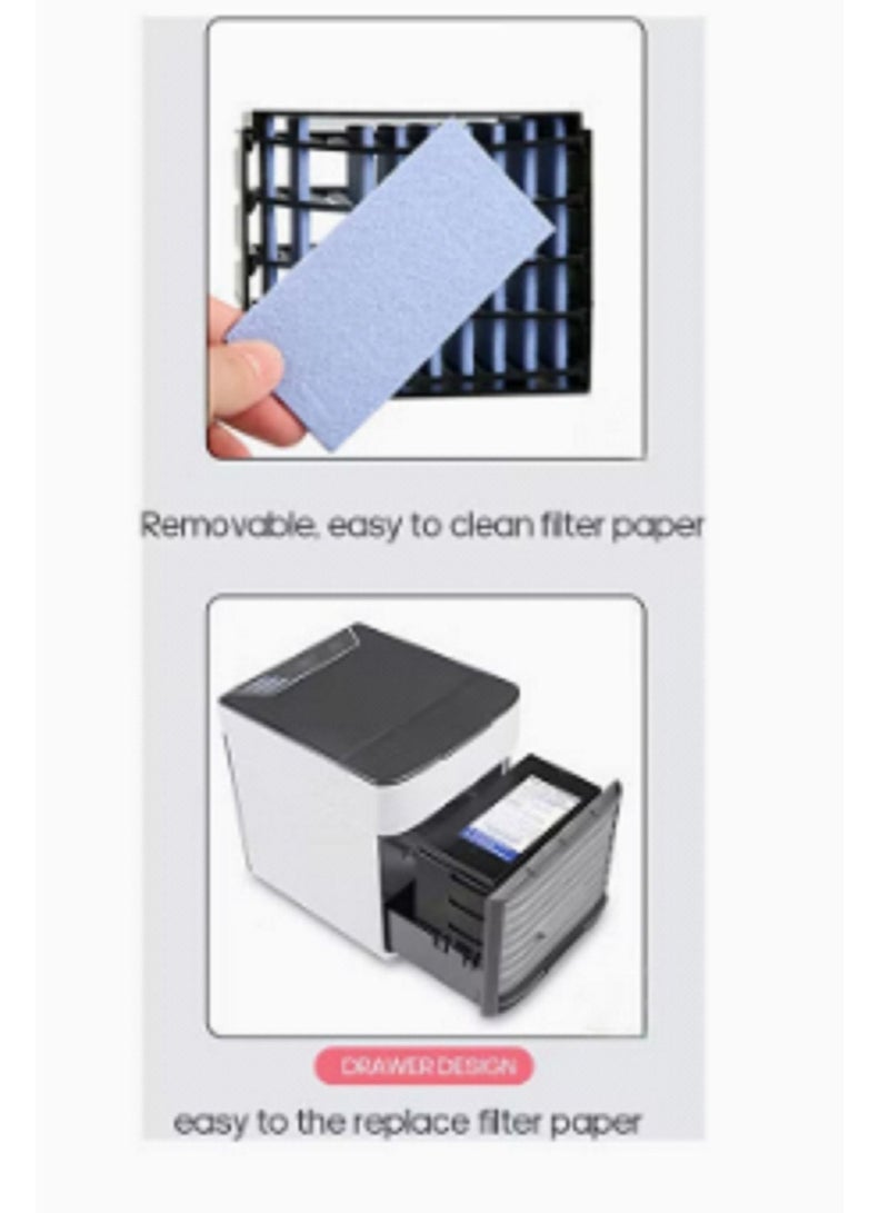 مروحة مكيف هواء صغيرة بمنفذ USB H32084-LM أبيض/أسود  - Image 2