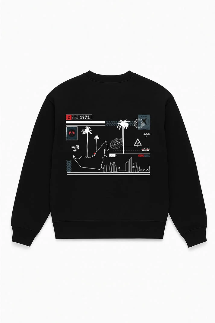 Terribly Real ABU DHABI Verified Black Sweatshirt