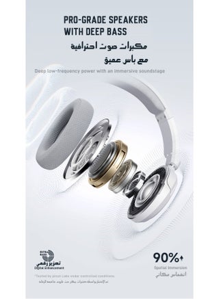 سماعة قيمنق الإصدار الجديد PICUN G2 PRO ، صوت محيطي 7.1، سماعات ألعاب USB 2.4 جيجا هرتز مع ميكروفون إلغاء الضوضاء ENC Bluetooth، سماعة رأس لاسلكية للكمبيوتر الشخصي PS5 PS4 Mac Switch - view 4