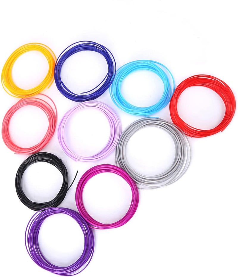 20 Colors 3D Printing Pen PCL Filament Refills, 1.75mm PCL Filament Refills for 3D Printer Printing Pen Low Temperature Pen Per Color 16.4ft - Image 4