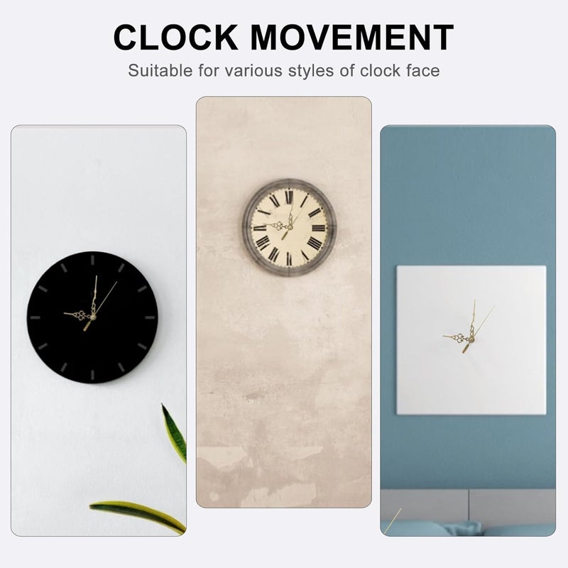 POPETPOP 1set High Torque Clock Movement Mechanism Silent Clock Parts Stylish Hands Compatible Replacement Kit for Home Decor - Image 3