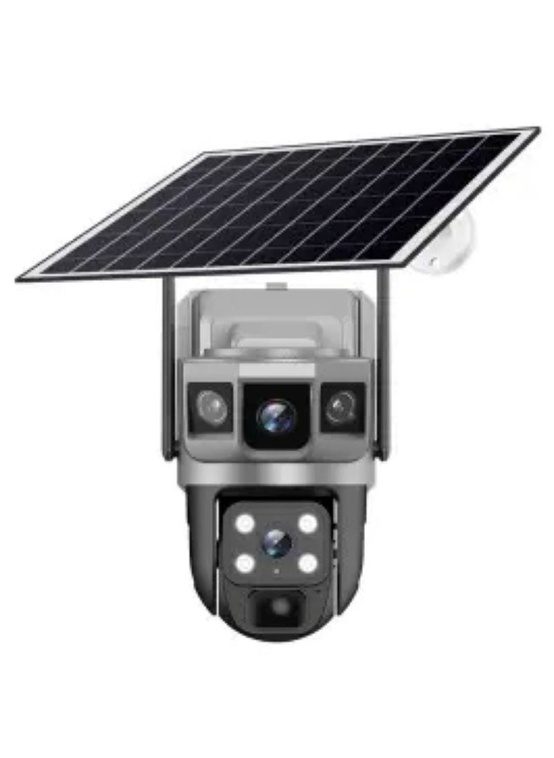 المهوس الفضاء كاميرا VTS02-WIFI-GEEK SPACE ثنائية العدسات تعمل بالطاقة الشمسية مع ثلاث شاشات فيديو  - Image 1