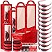 Tellegloww 48 Pcs Spider Birthday Party Supplies Favors Gifts Include 12 Spider Web Goodie Gift Boxes 12 Sunglasses 12 Bracelet 12 Keychain for Character Costume Party Decoration SuppliesRed - Image 3