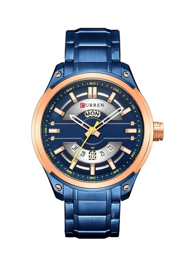 NIBEMINENT Men's Water Resistant Analog Watch WT-CU-8319-BL