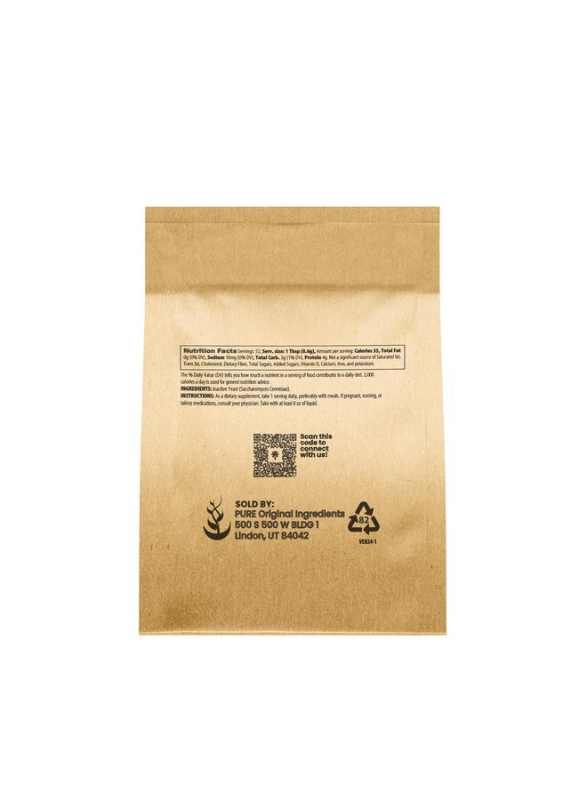 PURE ORIGINAL INGREDIENTS خميرة البيرة من مكونات أصلية نقية (1 رطل) نقية دائمًا، بدون مواد حشو أو إضافات، غير معدلة وراثيًا - Image 2