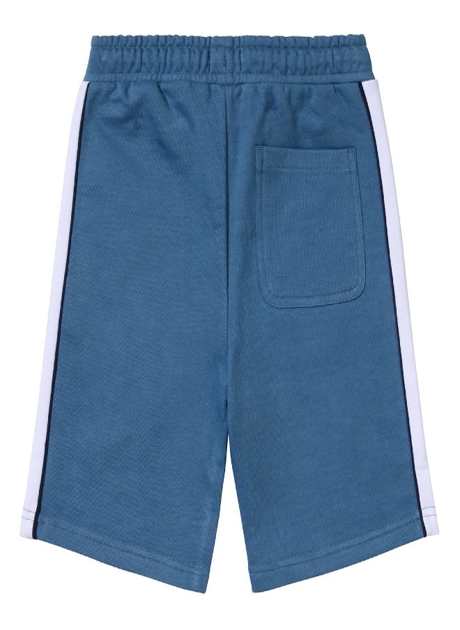 Original Penguin Colour Block Panel Sweatshort Blue