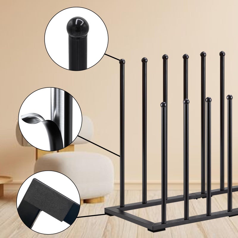 HIEDUYT Boot Rack Shoe Cabinet Metal Shoe Rack for Closet Shoe Organizer (plus8pairs) - Image 3
