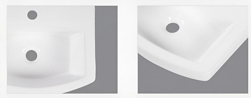 SYON Syon COZY Premium Ceramic Wall Hung Wash Basin for Bathroom Living Room 18x133  - Image 3