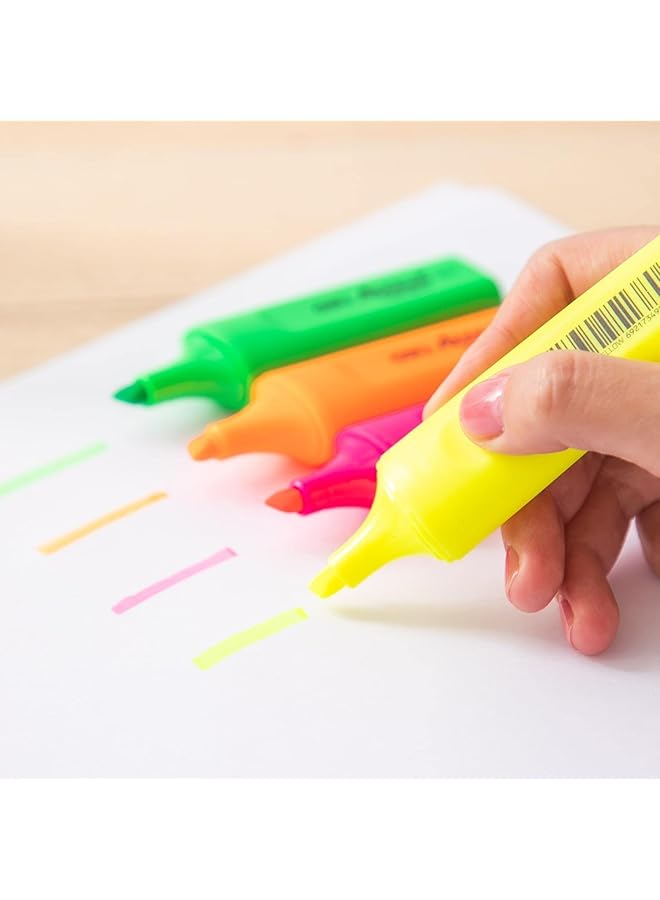 Deli Ght Fade Resistant Highlighter 4 Piece Set Multicolor - Image 3