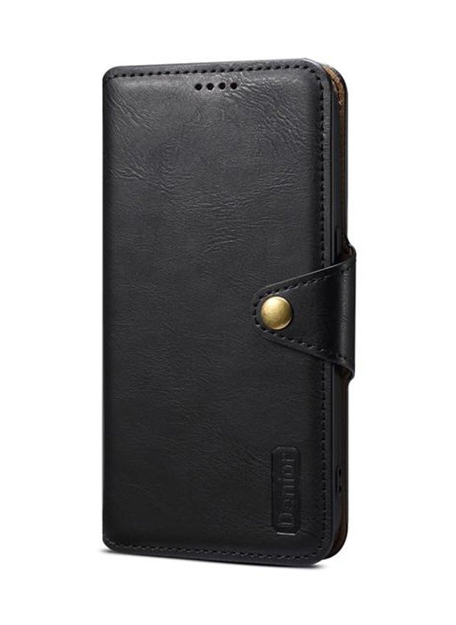 Generic - For iPhone 7G/8G/SE Denior Cowhide Texture Wallet Style Leather Phone Case(Black) - Image 1