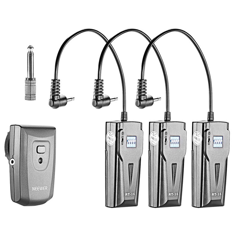 Neewer Wireless STUDIO Flash TRIGGER RT-16 with 3 RECEIVERS 16-Channel - Image 1
