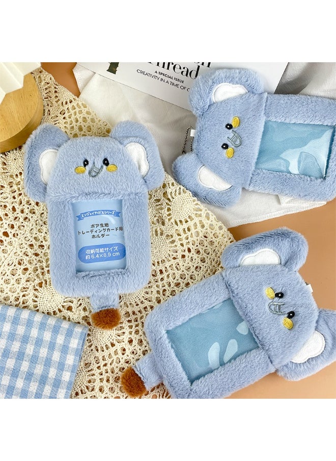 NIBEMINENT 1 - Piece Creative Elephant Kpop Photo Card Holder Pendant Key Chain ID Badge Holder ID Card Holder Photo Card Protector for School ID Office ID Access Card for Women Girls  - Image 2